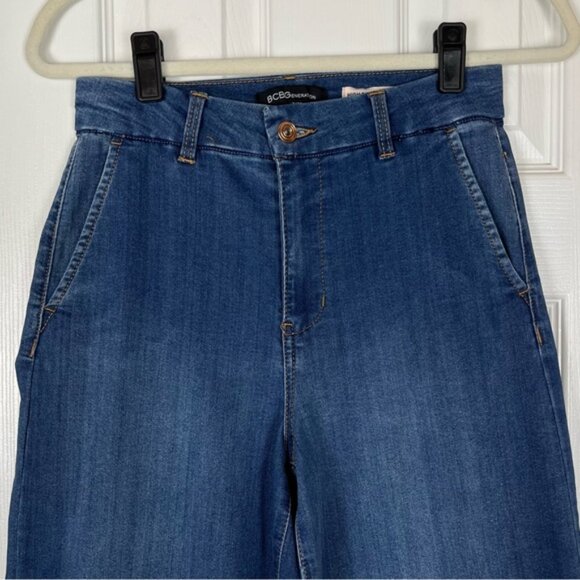 BCBGeneration Denim High Rise Wide Leg Trouser Jeans - Picture 2 of 8